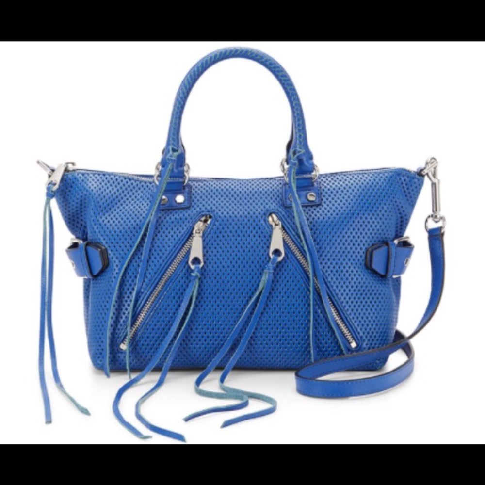 Rebecca Minkoff Perforated Moto Leather Satchel